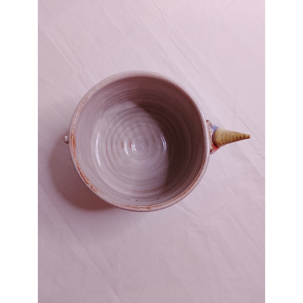 MudWorks Pottery Elwood the Rainbow Unicorn Footed Cereal Bowl - Picture 5 of 8